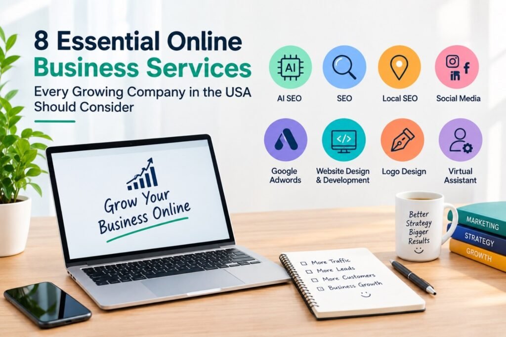 8 Essential Online Business Services Every Growing Company in the USA Should Consider